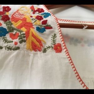 Lovestitch embroidered white long sleeve shirt